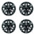 Calota Aro 14″ Preto/Prata Mod Kwid Outsider 2023 Grid (Jogo c/ 4 Calotas) Grid – 880AR-PBP-E