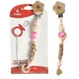 Prendedor de Chupeta Baby Miçangas Trava Clipe Livre BPA Infantil – Castela