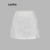 Lovito Shorts Casuais Com Zíper Liso Falso 2 Em Shorts Para Mulheres L58AD066 (Branco)