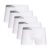 Kit 5 Cuecas Boxer Microfibra Up Underwear 436 Branco