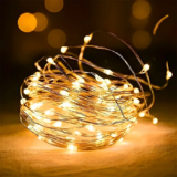 Cordão de LED Fio de Fada Amarelo USB – 10 Metros – 1 unidade – Rizzo