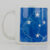 Caneca Cruzeiro Cerâmica Gabigol Azul e Branca
