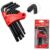 Jogo Chave Torx Com 9 Peças Curta Com Guia T10 A T50 – Corneta