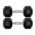 Par Halteres 8kg + 8kg Dumbbell Sextavado Emborrachado Pegada Cromada Gallant (GDB08F3B-PT)