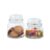 Kit 2 potes de vidro com tampa herméticos redondos 350ml e 500ml – Mozcada