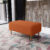 Puff Decorativo Sala de Estar Cléo W01 Pés Palito 90 cm Tecido Terracota – Lyam Decor
