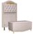 Cabeceira Cama Box Solteiro 90cm Com Calçadeira Baú Imperial J02 Veludo Bege – Mpozenato