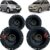 Kit Alto Falantes Dianteiros e Traseiros Fiat Idea 2006 até 2016 – Hurricane Aurum 480w