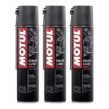 3 und Motul C2 Chain Lube 400ml Spray Lubrificante Corrente