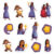Mini Personagens Decorativos – Wish – 12 unidades – Regina – Rizzo