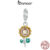 Bamoer 925 Sterling Sliver Charme Girassóis Design Pingente Acessórios Para Pulseira