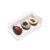 Caixa para 3 Meio Ovos De 50g – Branco – 15,5x8cm – 6 unidades – Cromus – Rizzo