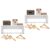 Kit 2 Nichos Cabideiros Suspensos Berlim Branco – Lumil Móveis