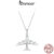 Colar De Fita Bamoer 925 Sterling Avião Design De Jóias Presentes Para Mulheres