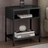Mesa de Cabeceira Estilo Industrial Plaza L03 Preto – Mpozenato
