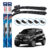 Par de Palhetas Limpador Parabrisa Multiclip Original Bosch Fiat Mobi 2021 A 2024
