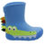 Galocha Infantil Divertida Confortável Crocodilo Plugt Azul Royal Jacaré Macia Leve Colorida