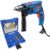 Furadeira de Impacto 750W 1/2 POL GSB 13 RE e Estojo de 41 Peças de Brocas e Pontas EV-EBB41 EVALD