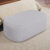 Puff Decorativo Orgânico Para Living Quarto 100cm Doha W01 Linho Cinza – Lyam Decor