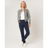 Calça Básica Feminina Com Bolso Moletom Flanelado