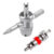 Saca Valvula Pneu Omega 4 Usos + 10 Nucleo Curto Niquelado