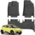 Kit Tapete Automotivo Premium Bandeja De Borracha Para Carro Mini Dolphin Conjunto com 3 peças Ekap