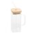 Caneca Wolff de Vidro Borossilicato com Canudo e Tampa 400ml
