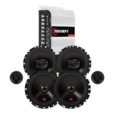 Módulo Taramps TS400x4 Fio + Kit 2 Vias 6  JBL FLEX4 62VFX55 110W + Par 6TRFX55 110W