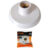 Kit 2 Plafons de Plástico Foxlux com Bocal de Porcelana E27 | resistência e durabilidade