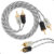 Cabo RCA Som Automotivo 1 Metro Injetado Flexível Transparente Taramps Conectores Alta Pressão Plug 3mm 1mt