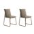 Conjunto 2 Cadeiras de Jantar Soft 1750 Carraro Areia Rose