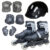 Patins Roller Inline Ajustável Preto Com Tamanho Ajustavel 35 a 38 Com Kit Proteção Importway