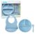 Kit Refeição Em Silicone Azul 19568 – Buba