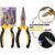 Kit 2 Alicates Universal E Bico Fino Para Mecânico Eletricista Reparos Manutenção Profissional Hutz