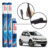 Kit 3 Palhetas Dianteiras Aerofit + Traseira REAR Original Bosch Volkswagen Crossfox 2013 A 2018