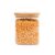 Pote de vidro 800ml com tampa de bambu hermético quadrado – Tud
