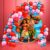 Kit 125 Balões MOANA ROSA 7”+ VERMELHO 7”+ AZUL Metalizado 5” + FITA – Balão Bexiga KIT12+F