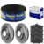 Kit Pastilha Disco Freio Kadett 1.8 89 A 96 Dianteiro