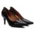Scarpin Vizzano Bico Fino Salto Médio Verniz Feminino – Preto