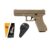 Pistola de Airsoft G19 VG GK-V20 Tan Metal Mola 6mm + Kit