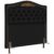Cabeceira Cama Box Casal 140cm com Tachas Imperial J02 Sintético Preto – Mpozenato