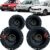 Kit Alto Falantes Dianteiros e Traseiros Volkswagen Golf 1994 até 2013 – Hurricane Aurum 480w