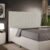Cabeceira Cama Box Casal King 195 cm Dália W01 Bouclê Creme – Lyam Decor