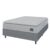 Cama Box Colchão Casal Espuma D45 Lazio Pillow Top 138x188x67cm Branco / Cinza Hellen – Suporta até 120kg por Pessoa