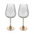 2 Taças de Vinho Wolff Classic de Vidro Âmbar 560ml