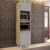Paneleiro Cozinha Torre Quente 56cm Colorado Castanho/Cinza – Lumil Móveis