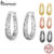 Bamoer Silver Vintage Vine Real 925 Sterling Hoop Brincos De Prata Para Festa Feminina Jóias Finas BSE466