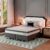 Cama Box com Colchão Queen Sigma Molas Ensacadas (22x158x198) Branco e Cinza