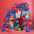 Kit 125 Balões HOMEM ARANHA  AZUL  7″ + VERMELHO 7″ + PRETO CROMADO 5″+ FITA – Balão Bexiga KIT05+F