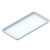 Bandeja Esfera Acrílica Durável Retangular – Branco – 25x13cm – 1 unidade – Rizzo – Rizzo